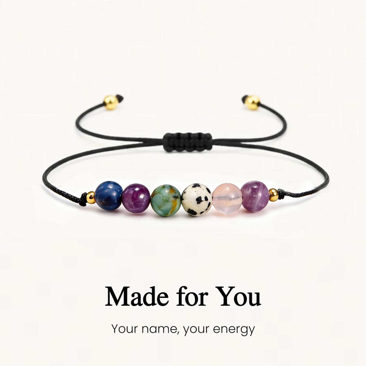 custom name gem bracelet