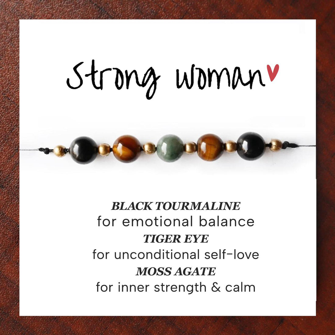 Strong Woman Courage and Strength Crystal Bracelet