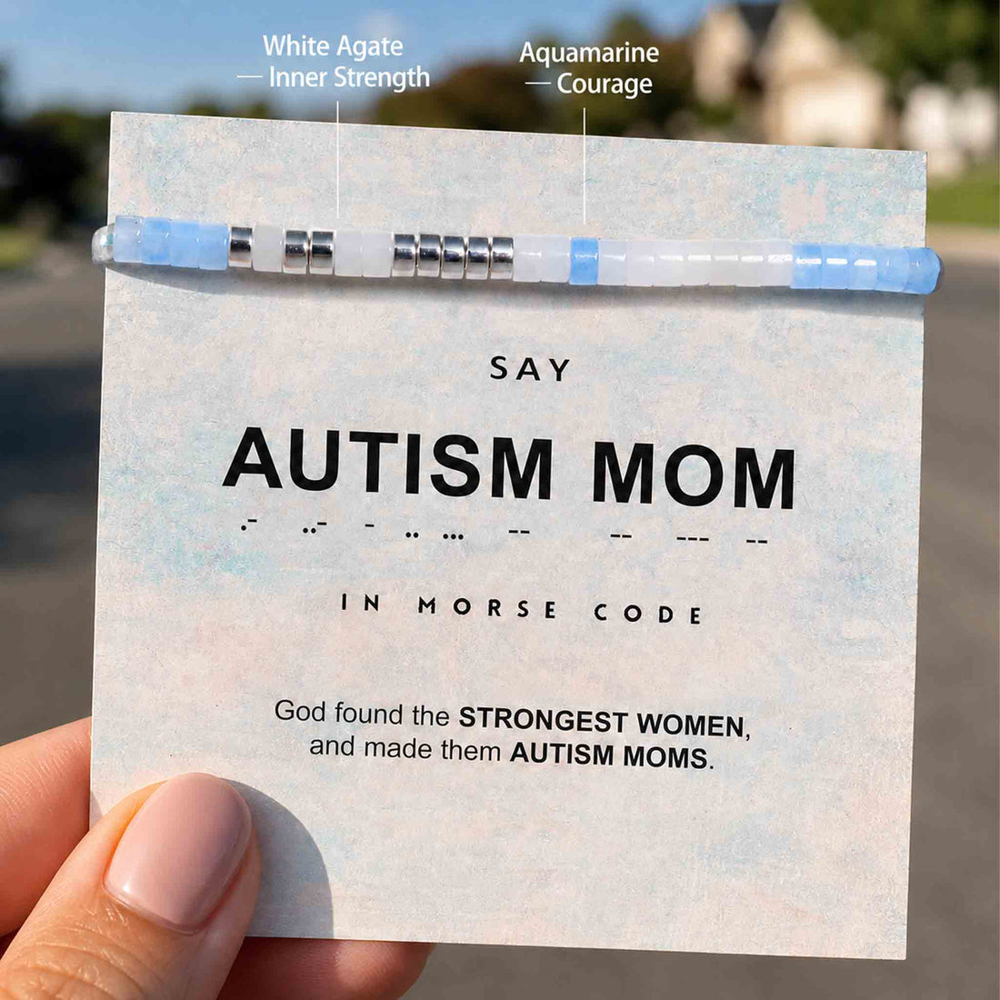 autism mom morse code bracelet