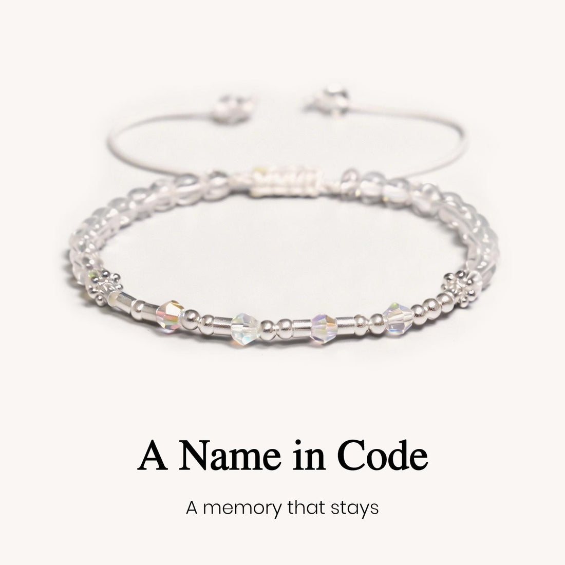 custom name memory morse code bracelet