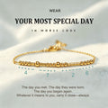 custom special date morse code bracelet