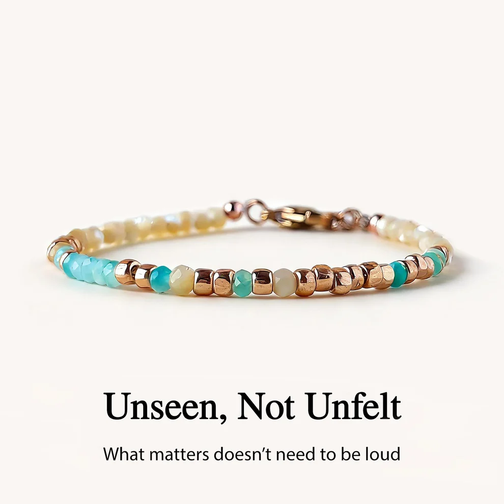 gemstone strong as fuck morse code bracelet