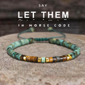 healing morse code bracelet, morse code jewelry