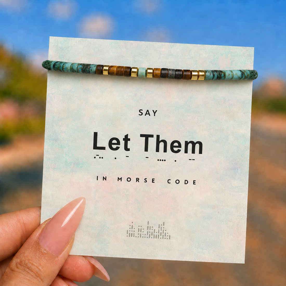healing morse code bracelet, morse code jewelry