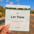 hidden message bracelet, healing morse code message