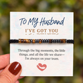 I've Got You support bracelet, always in your corner message jewelry