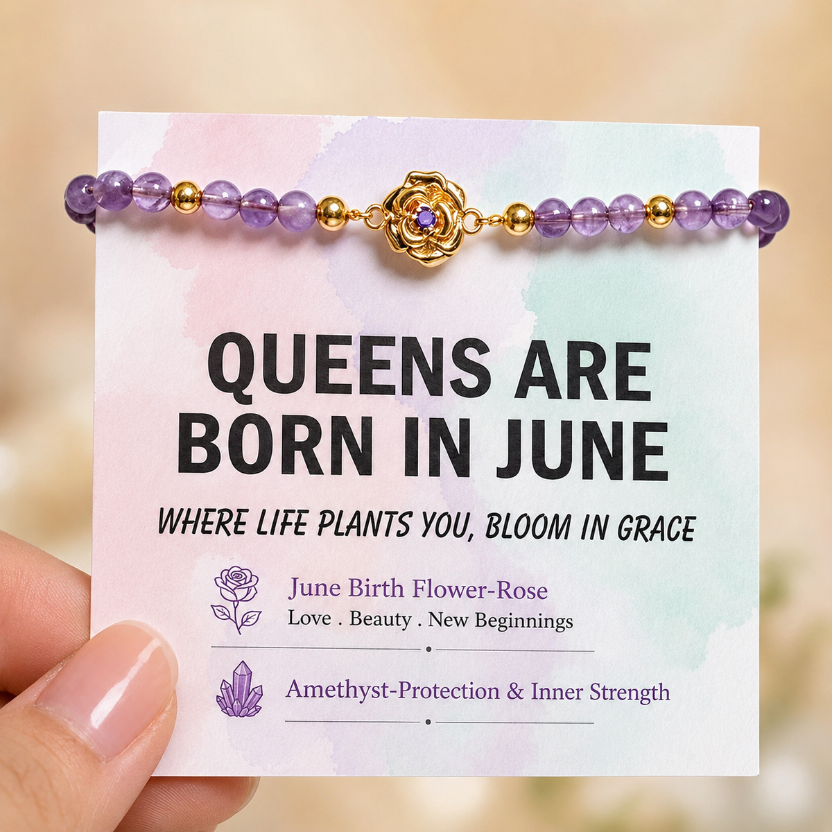 june birthday gift bracelet