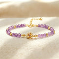 birth flower amethyst bracelet