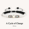 moon phases moonstone healing crystal bracelet