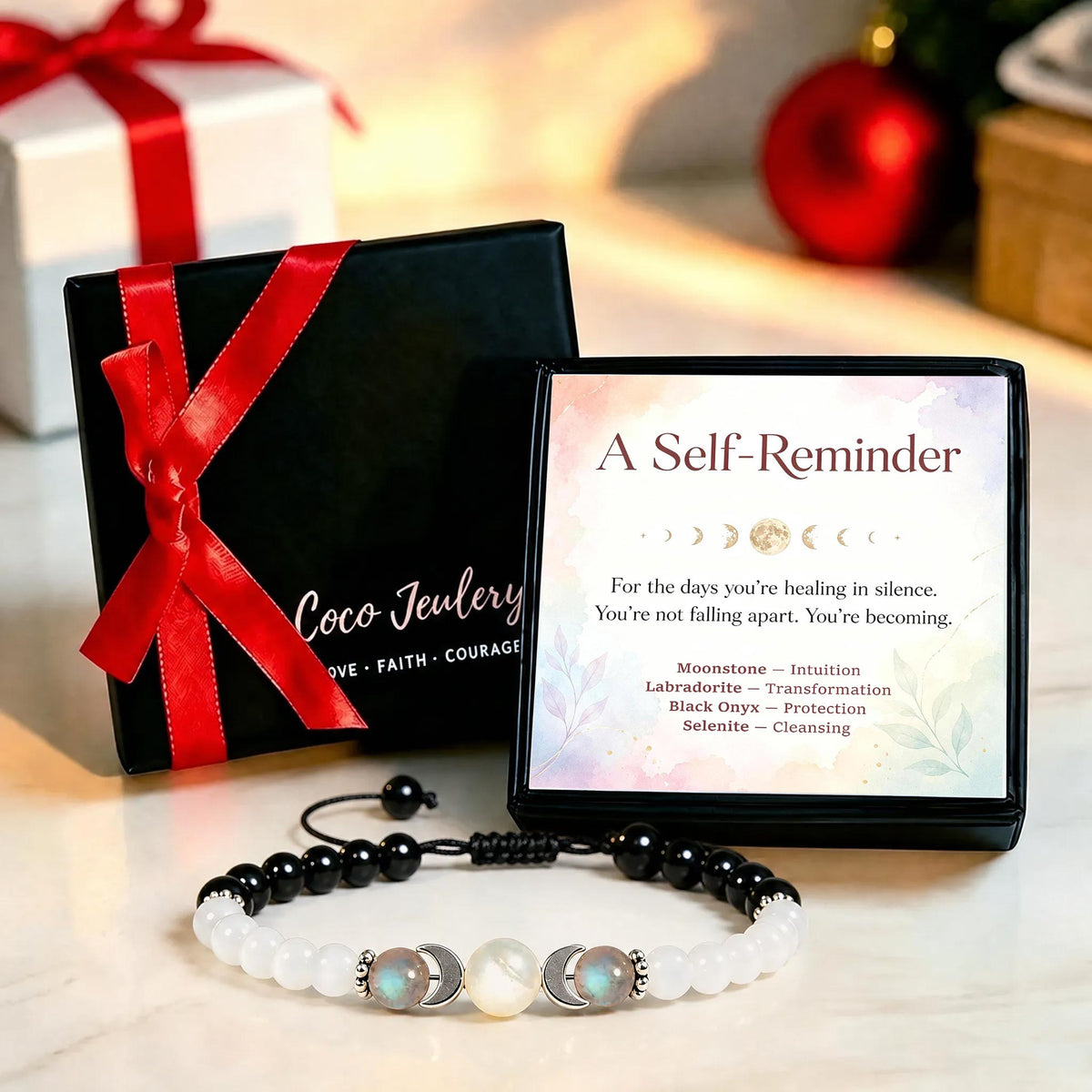 meaningful moonstone crystal bracelet gift