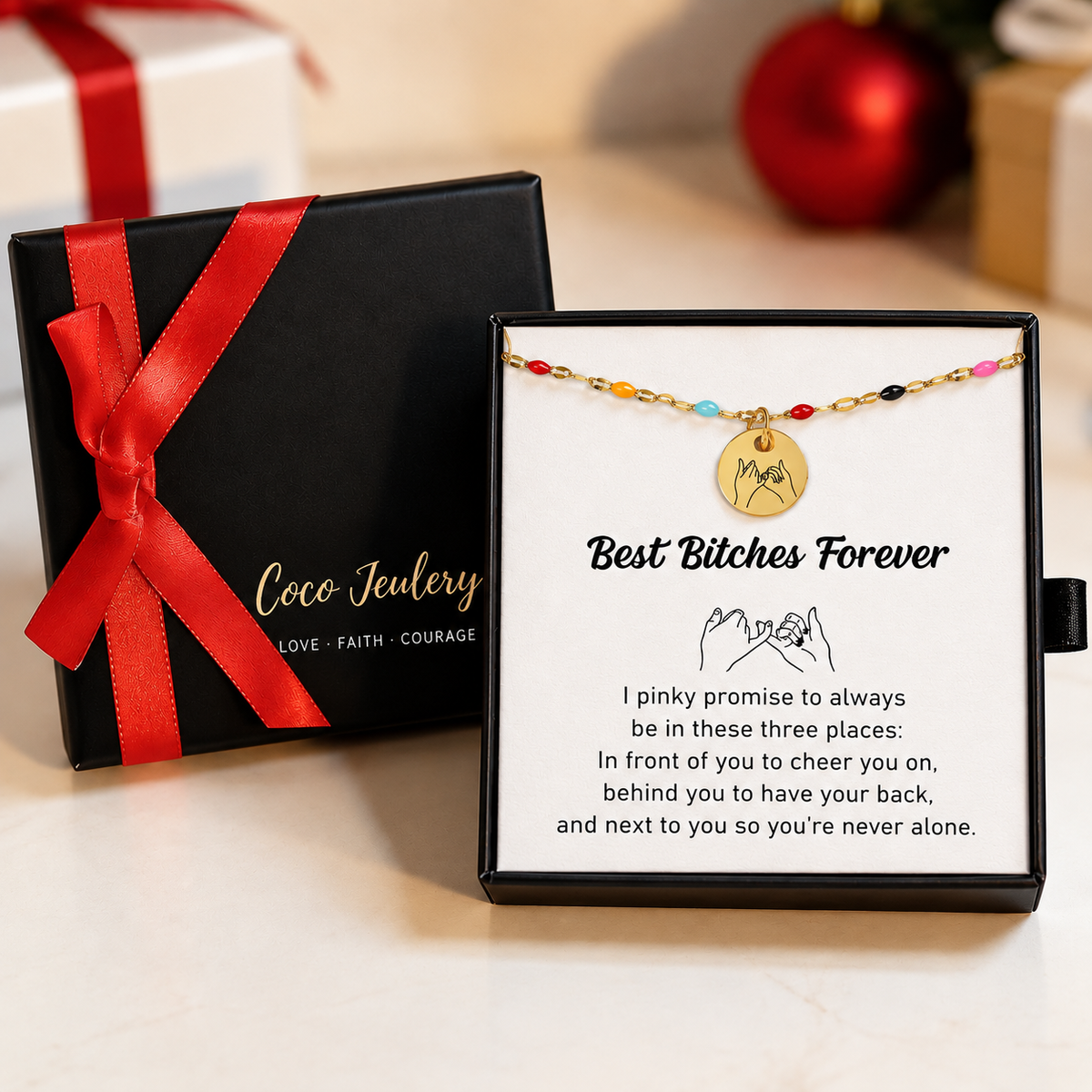 best friend gift, friendship bracelet for your ride or die, gift-ready