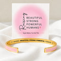 super mama engraved color cuff bracelet