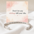 engraved mantra cuff bracelet with hidden message