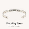 this too shall pass hidden message cuff bracelet
