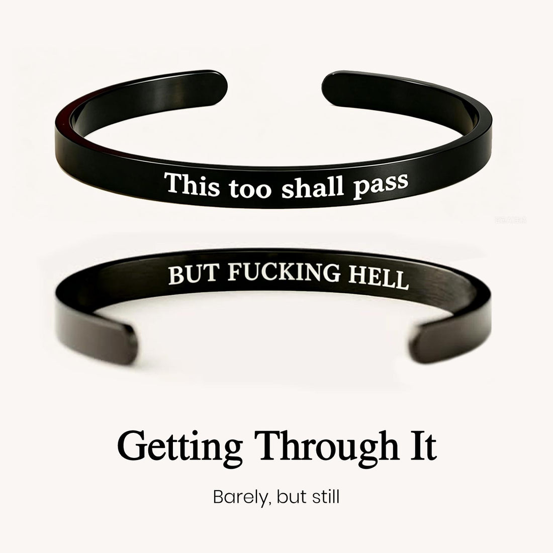 this too shall pass mantra bracelet
