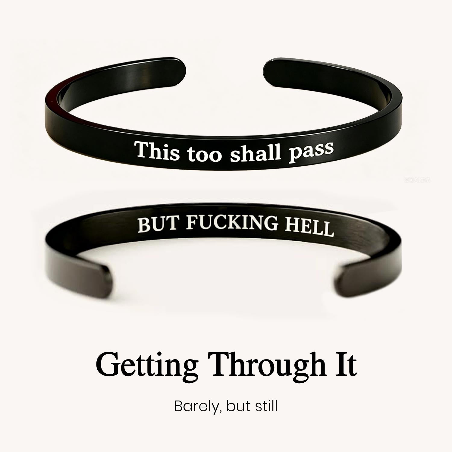 this too shall pass mantra bracelet