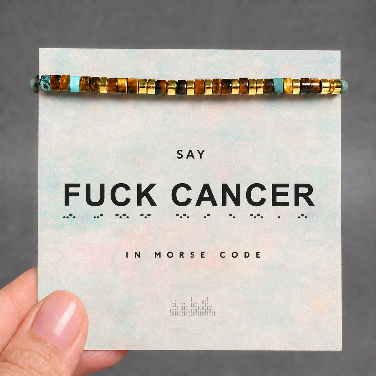 hidden message bracelet, warrior morse code message