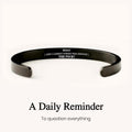 what the fxxk hidden message mantra cuff bracelet