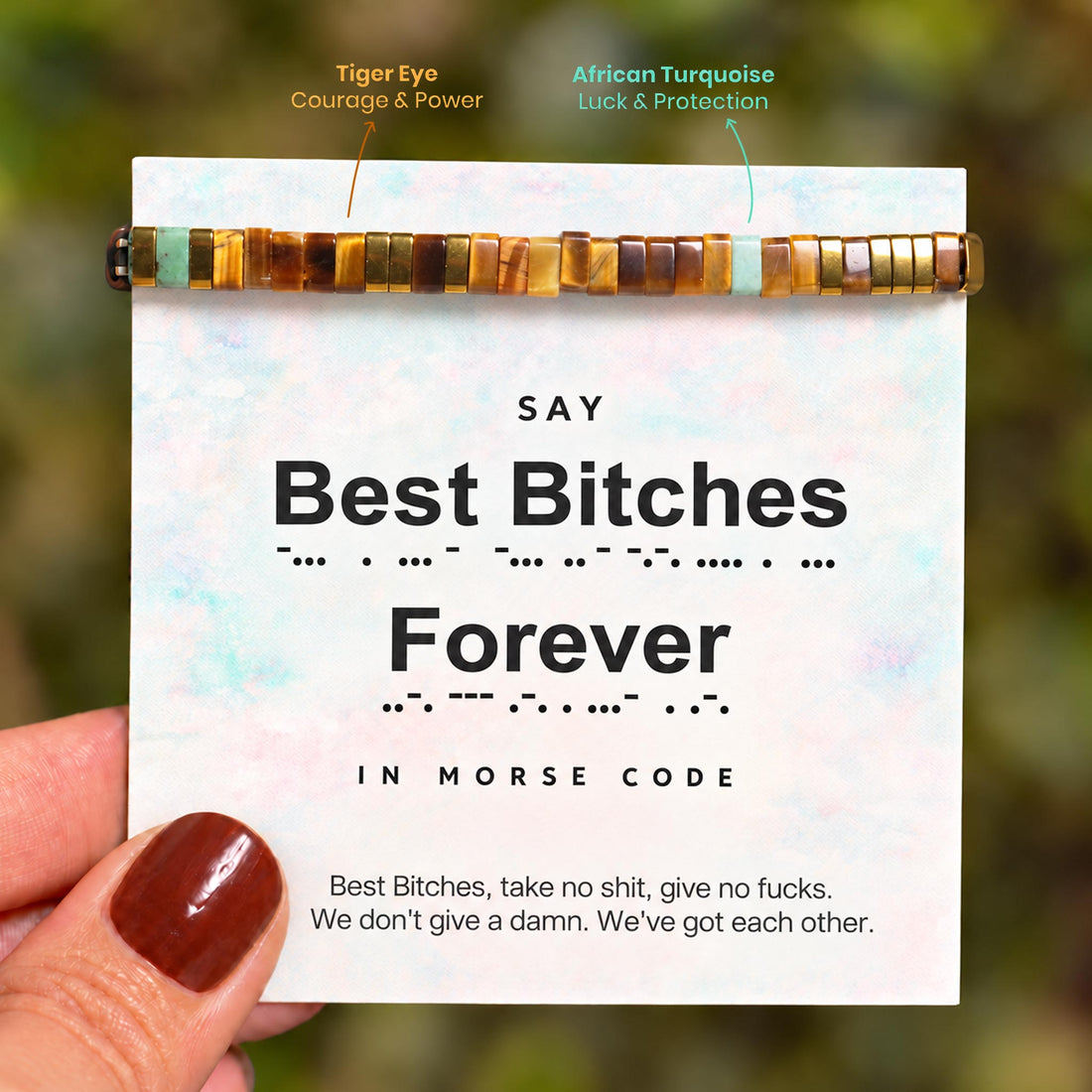best bitches forever tila morse code bracelet, best friend bracelet