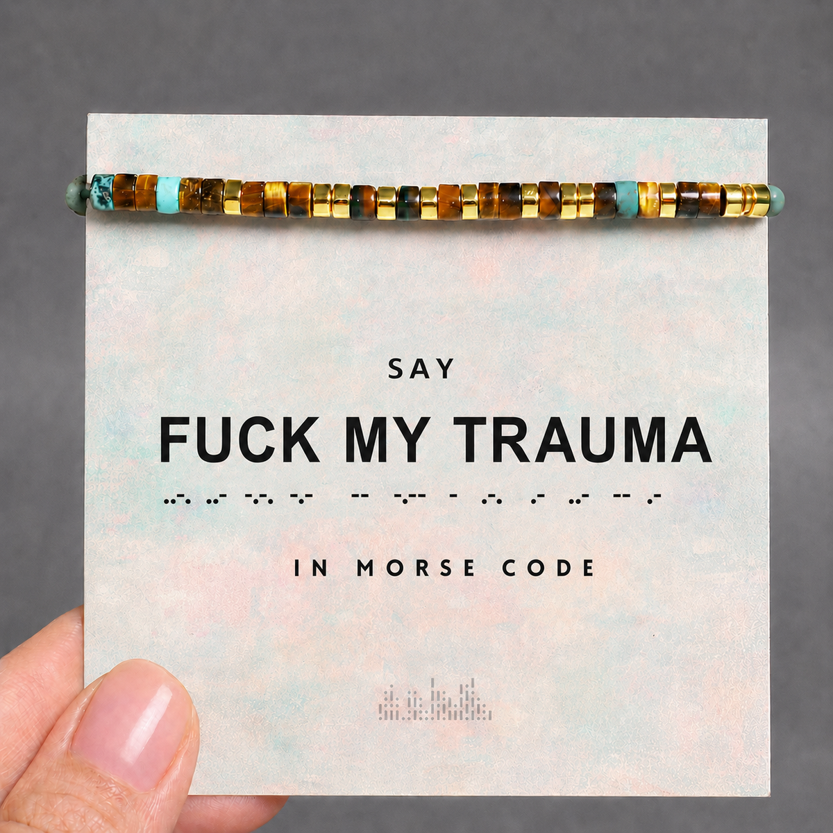 empowerment morse code bracelet
