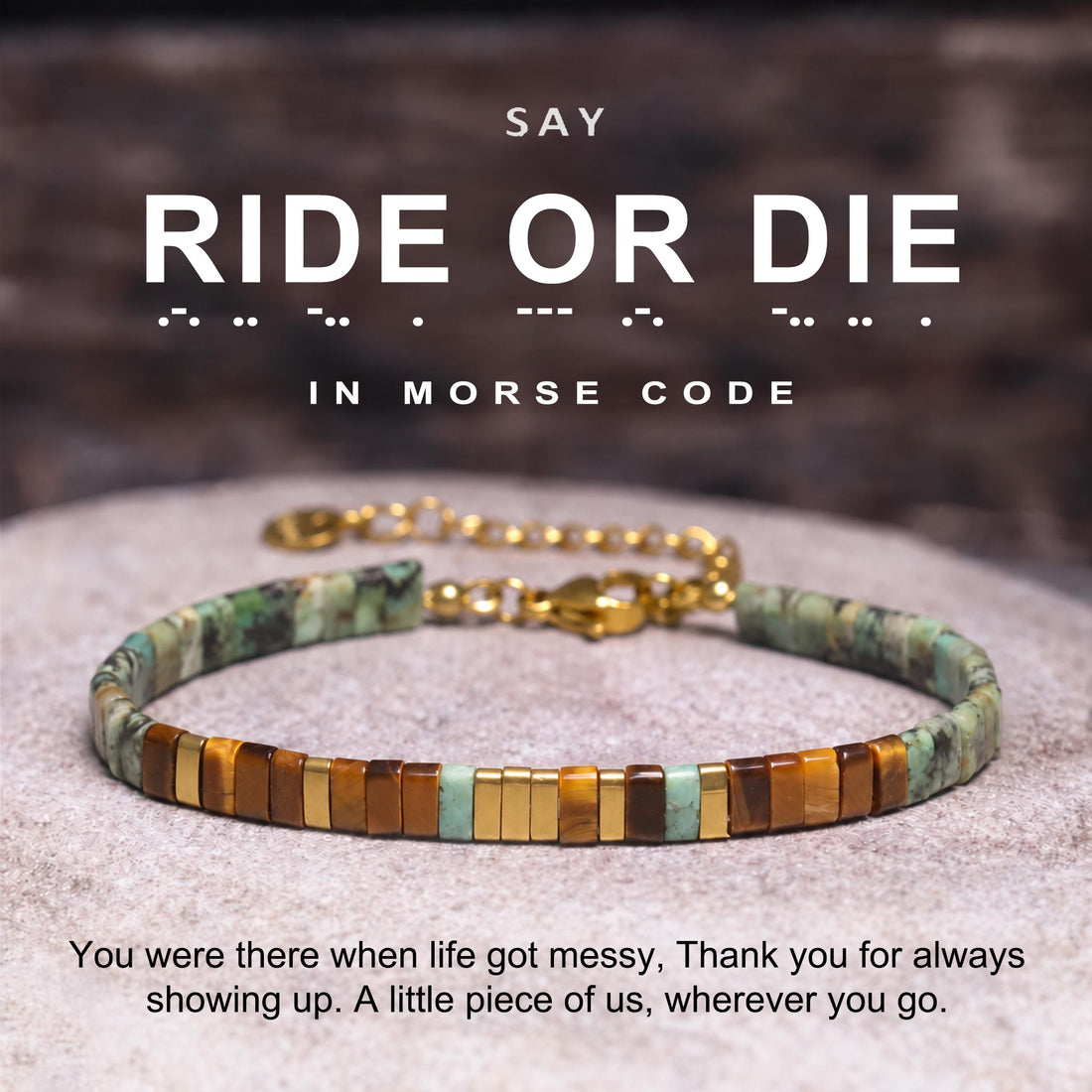 ride or die tila morse code bracelet, best friend friendship bracelet