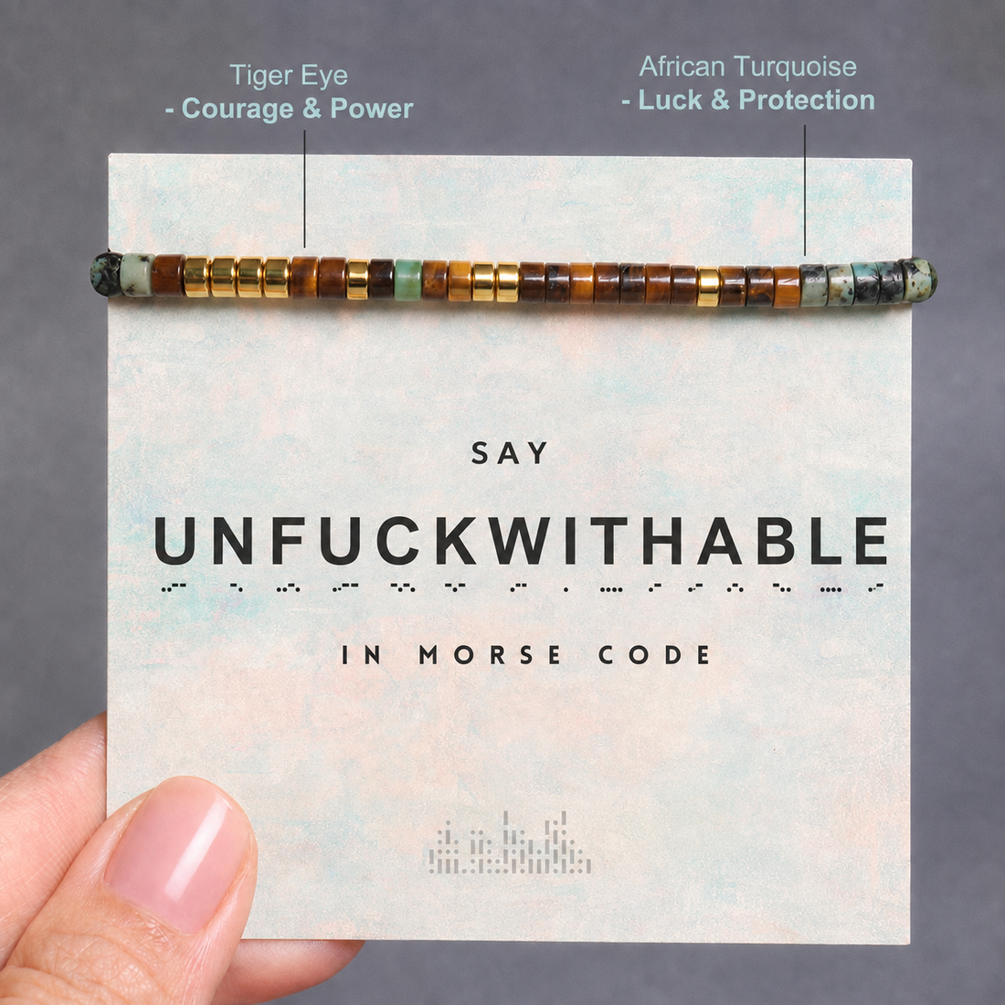 unfuckwithable morse code bracelet
