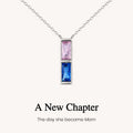 Custom Birthstone Necklace for New Mom