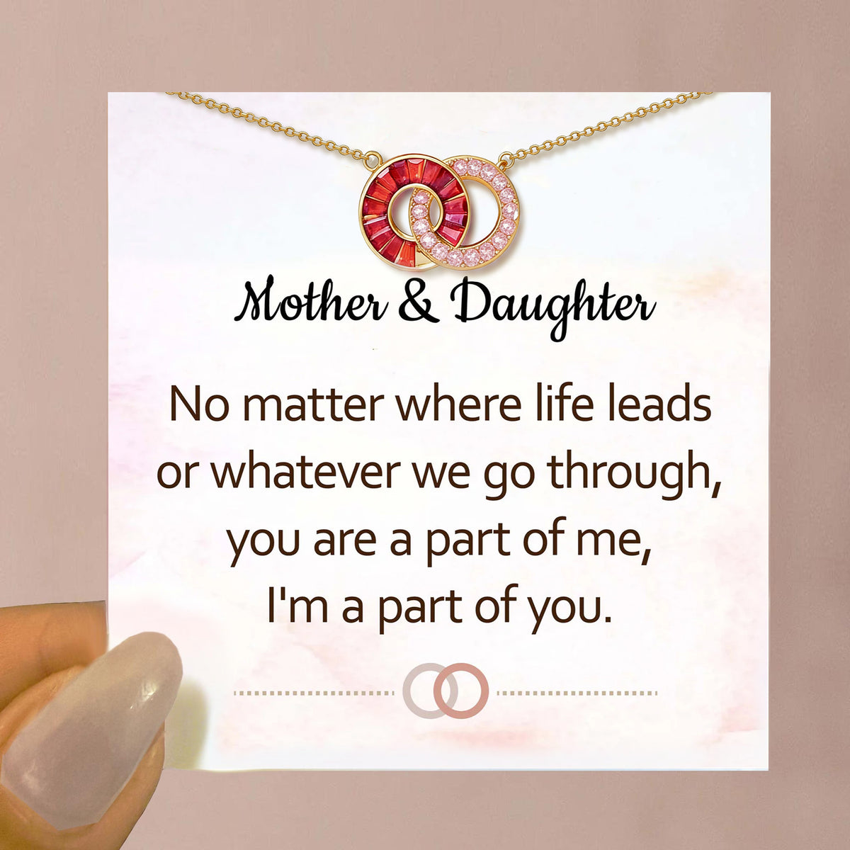 meaningful family birthstone necklace