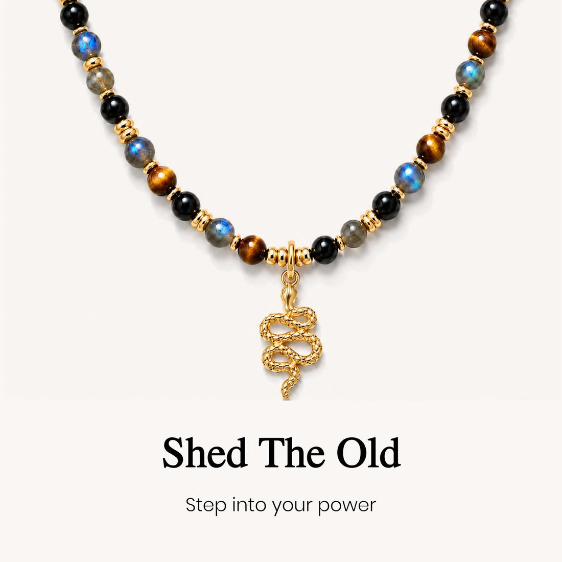 Snake Charm Crystal Energy Necklace
