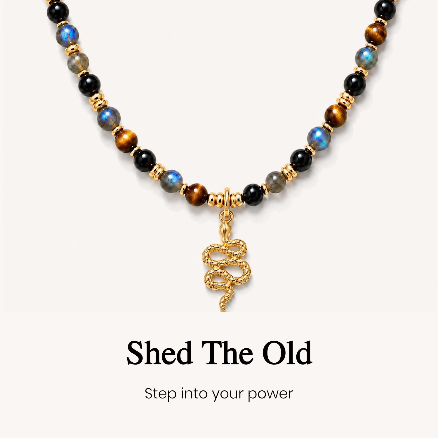 Snake Charm Crystal Energy Necklace