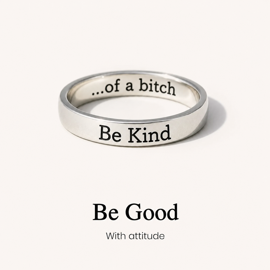 be kind hidden message ring
