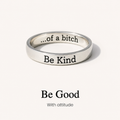 be kind hidden message ring