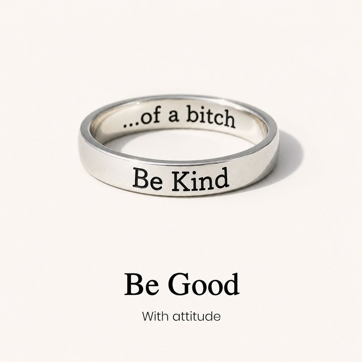 be kind hidden message ring