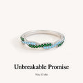 personalized promise birthstone ring