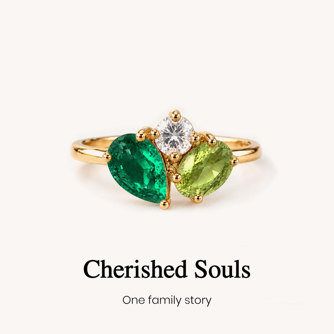 personalized generations multiple birthstone ring