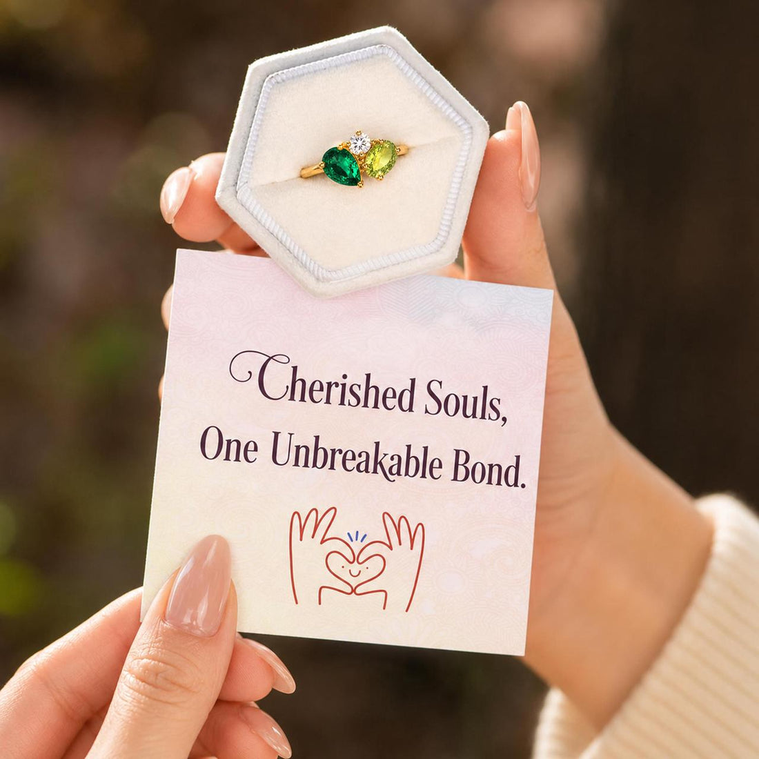 personalized generations multiple birthstone ring