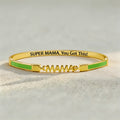 engraved mama bangle with hidden message