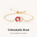 custom linking birthstone bracelet
