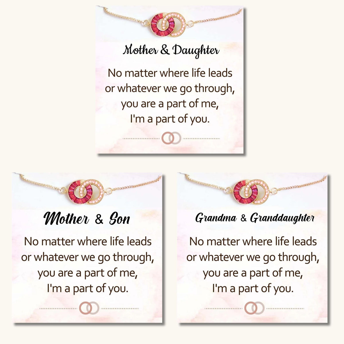 meaningful family birthstone necklace