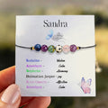 custom beaded name bracelet