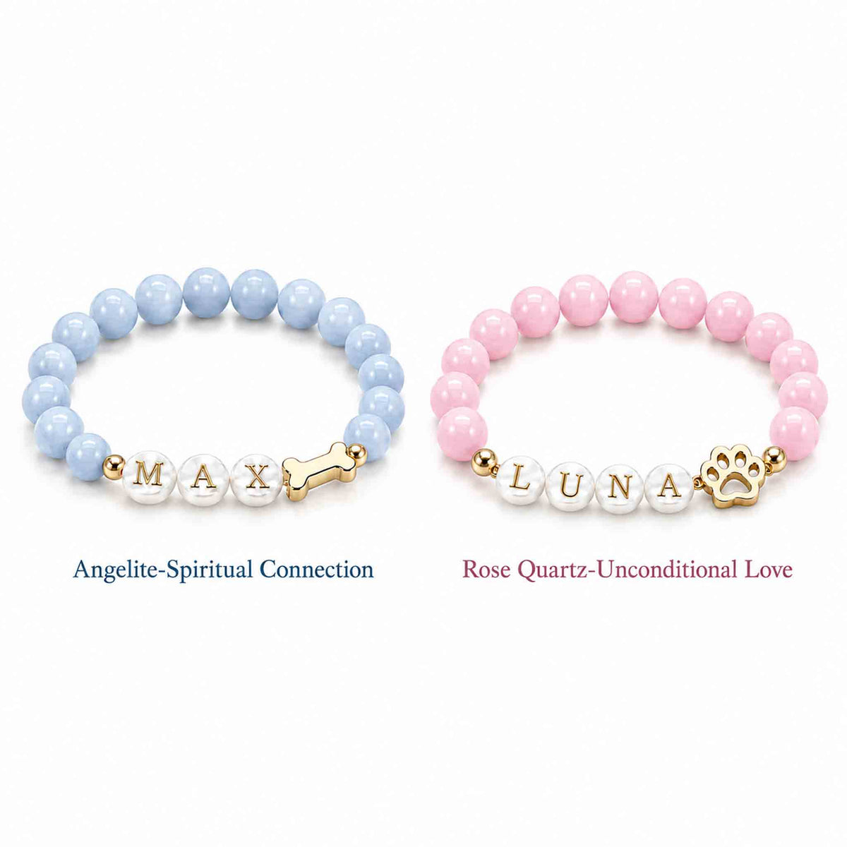 custom crystal bracelet with pet name