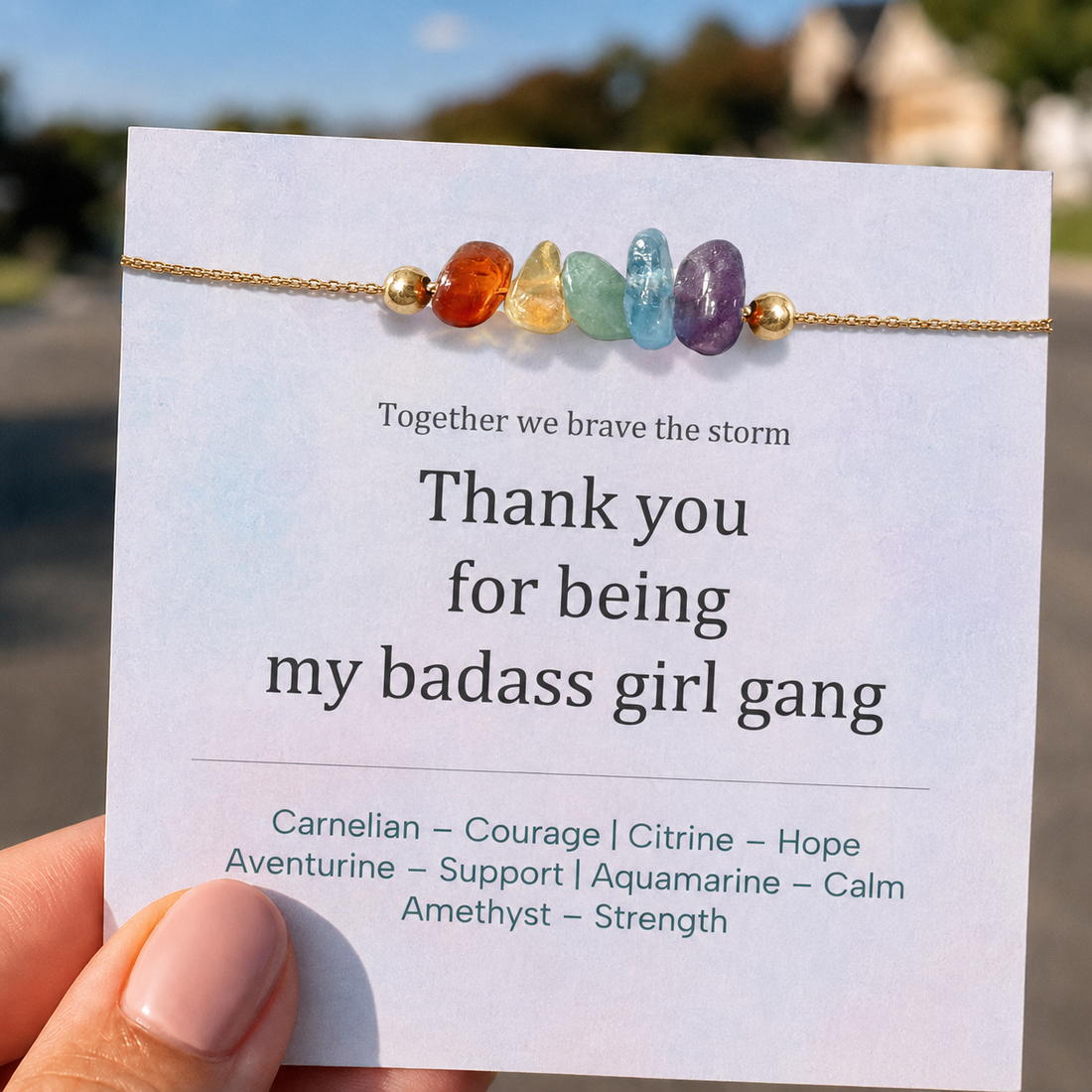 girl gang crystal bracelet