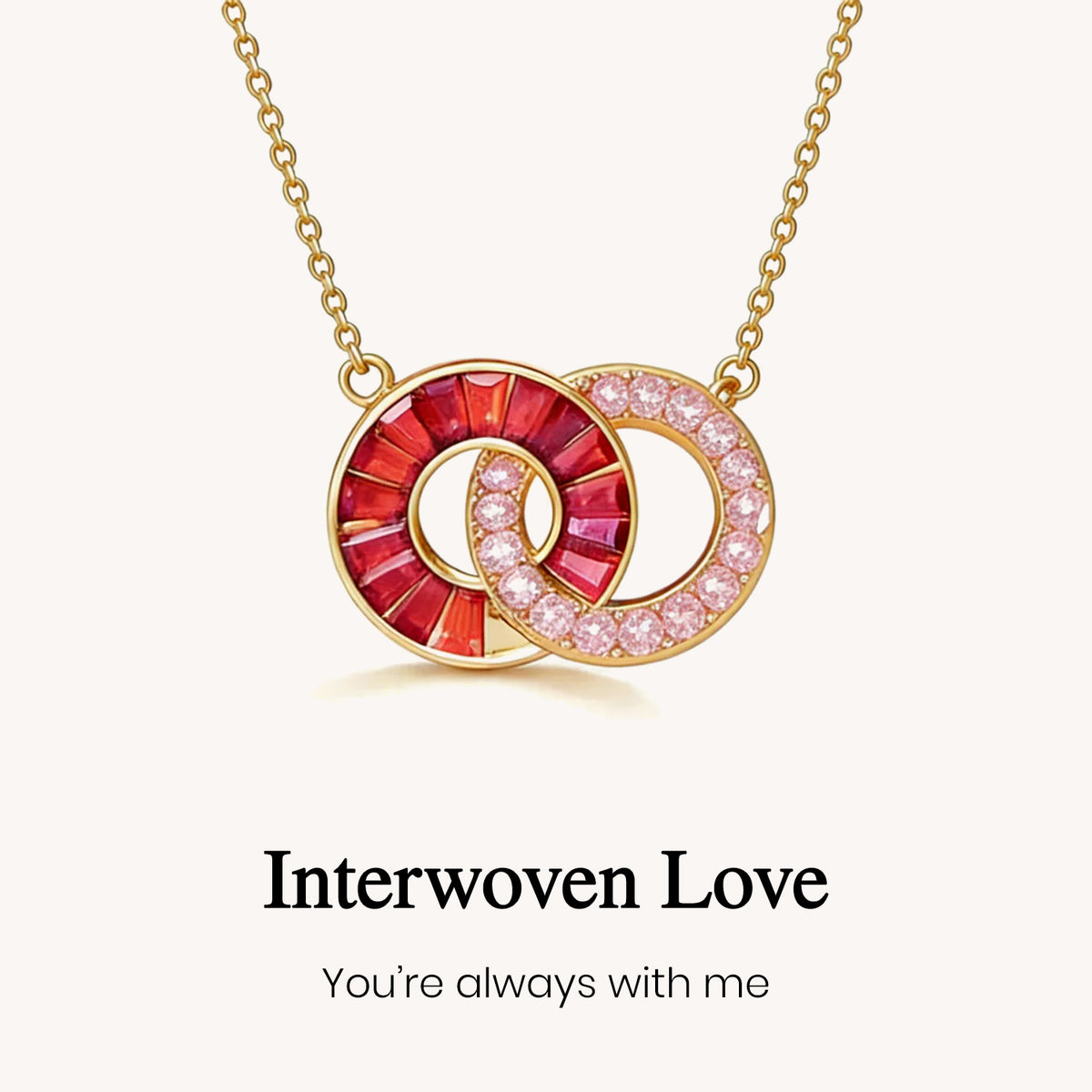 custom linking birthstone necklace