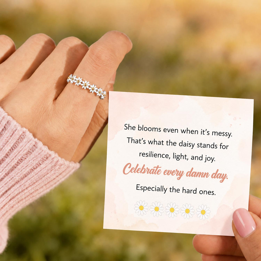 Celebrate Everyday Tiny Daisy Ring